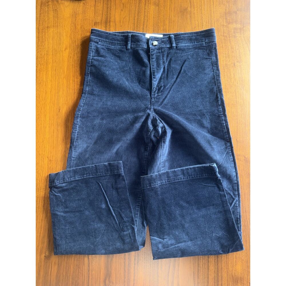 Everlane The Corduroy Wide-Leg Pant Navy Blue - Size 12